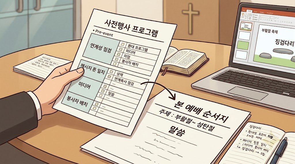 교회 절기와 특별 예배 전 사전행사 준비 가이드 및 신앙적 점검 기준 알아둘 사항